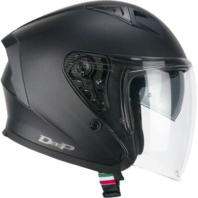 Casco Moto Jet CGM 127A - Deep Mono Nero opaco - Casco de moto Casco Moto Jet CGM 127A - Deep Mono Nero opaco - Casco de moto
