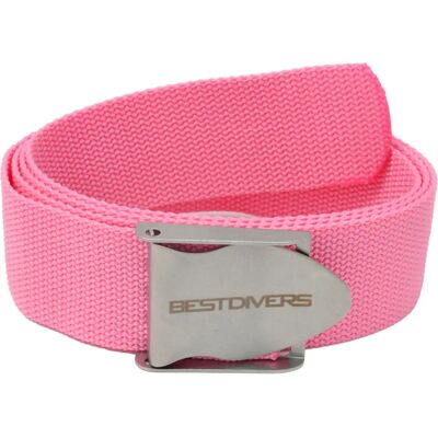 Best Divers Stainless Steel Buckle Belt Fuchsia - Belt Best Divers Stainless Steel Buckle Belt Fuchsia - Belt