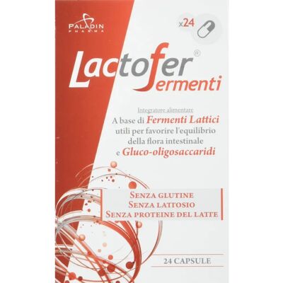 Paladin Pharma Spa Lactofer Fermenti Integratore Probiotico - 24 Capsule Paladin Pharma Spa Lactofer Fermenti Integratore Probiotico - 24 Capsule