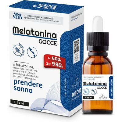 Sanavita Melatonina - Supporta il Sonno, 15ml Liquido Sanavita Melatonina - Supporta il Sonno, 15ml Liquido