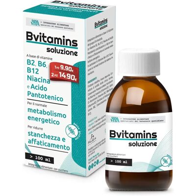 Sanavita Vitamine B Soluzione - Immunità & Energia - 100ml Sanavita Vitamine B Soluzione - Immunità & Energia - 100ml