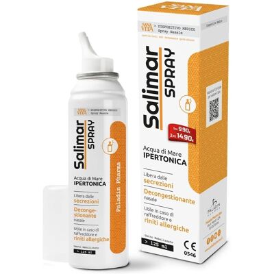 Paladin Pharma Sanavita Salimar Spray Nasale Ipertonico - 125ml Paladin Pharma Sanavita Salimar Spray Nasale Ipertonico - 125ml