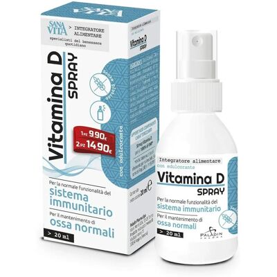 Spray di Vitamina D Sanavita - Supporta sistema immunitario, ossa e muscoli Spray di Vitamina D Sanavita - Supporta sistema immunitario, ossa e muscoli