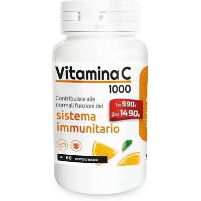 Sanavita Vitamina C 1000mg - Supporto immunitario - 60 Compresse Sanavita Vitamina C 1000mg - Supporto immunitario - 60 Compresse
