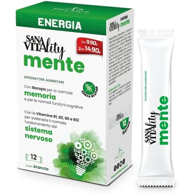 Paladin Pharma Sanavitality Supporto Cognitivo Arancia - 12 Stick Packs Paladin Pharma Sanavitality Supporto Cognitivo Arancia - 12 Stick Packs