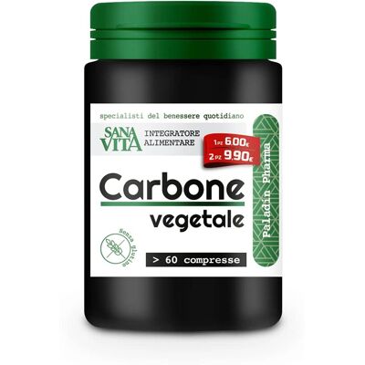 Sanavita Carbone Vegetale - Sollievo Gas - 60 Compresse Sanavita Carbone Vegetale - Sollievo Gas - 60 Compresse