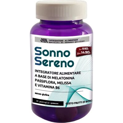 Sanavita Melatonina Support Sonno - 30 Gomme Sanavita Melatonina Support Sonno - 30 Gomme