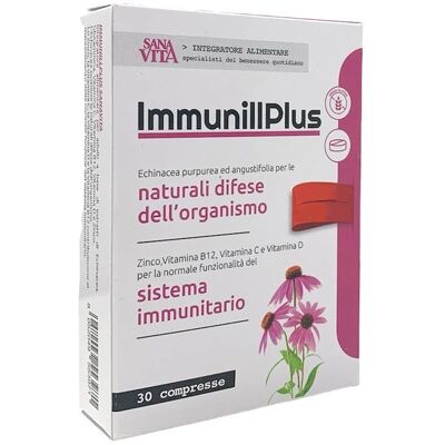 Sanavita Immunillplus - Echinacea Zinco Vitamina C B12 D - Supporto Immunitario Sanavita Immunillplus - Echinacea Zinco Vitamina C B12 D - Supporto Immunitario