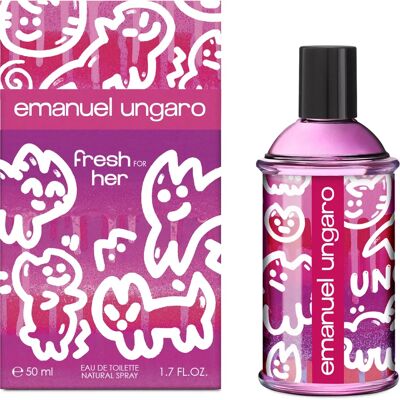 Emanuel Ungaro Fresh For Her - Floral, 50ml Eau de Toilette - Femmes - Publicité Emanuel Ungaro Fresh For Her - Floral, 50ml Eau de Toilette - Femmes - Publicité