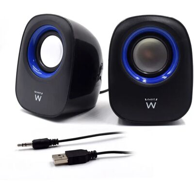 Ewent EW3501 Zwart Stereo 2-Wege Speakers Ewent EW3501 Zwart Stereo 2-Wege Speakers