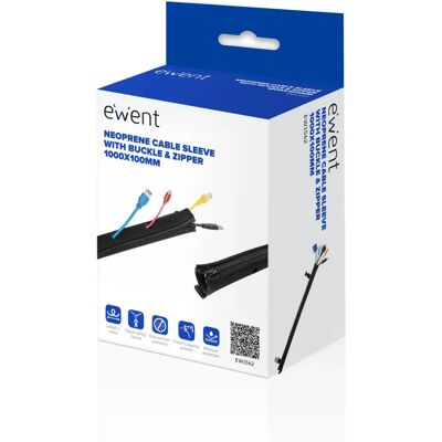 Ewent EW1562 Universal Kabelorganisator - Kabel, Schwarz Ewent EW1562 Universal Kabelorganisator - Kabel, Schwarz