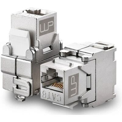 WP Europe Presa Rj-45 Cat. 8 S /stp In Acciaio - Installazione senza attrezzi WP Europe Presa Rj-45 Cat. 8 S /stp In Acciaio - Installazione senza attrezzi