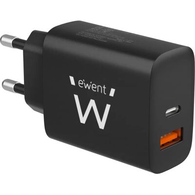 Ewent EW1319 Carregador Rápido Universal Preto 20W Ewent EW1319 Carregador Rápido Universal Preto 20W