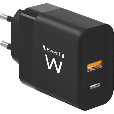 Ewent EW1327 Universell 45W Snabbladdare - Laddare Ewent EW1327 Universell 45W Snabbladdare - Laddare