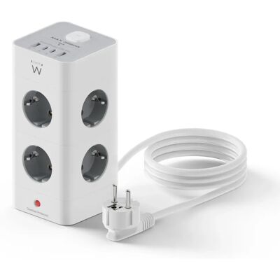 Regleta de alimentación Ewent EW3864 - 8 Tomas, 2 USB-A, 2 USB-C Regleta de alimentación Ewent EW3864 - 8 Tomas, 2 USB-A, 2 USB-C
