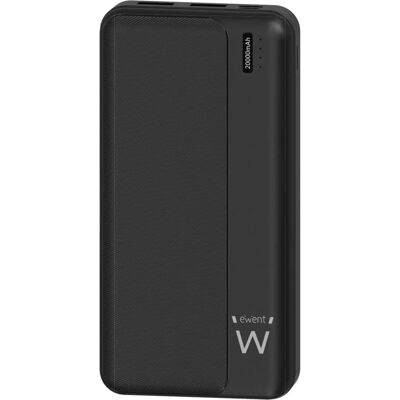 Ewent EW1163 Power Bank - 20000mAh Polímero de lítio - Preto Ewent EW1163 Power Bank - 20000mAh Polímero de lítio - Preto