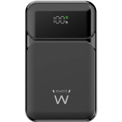 Ewent EW1164 Power Bank - Polímero de Lítio, Preto, 65W, 20.000 mAh Ewent EW1164 Power Bank - Polímero de Lítio, Preto, 65W, 20.000 mAh