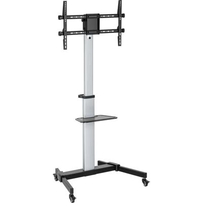Support TV Ewent EW1583 - Hauteur 2,18 m, support VESA avec roues - Publicité Support TV Ewent EW1583 - Hauteur 2,18 m, support VESA avec roues - Publicité