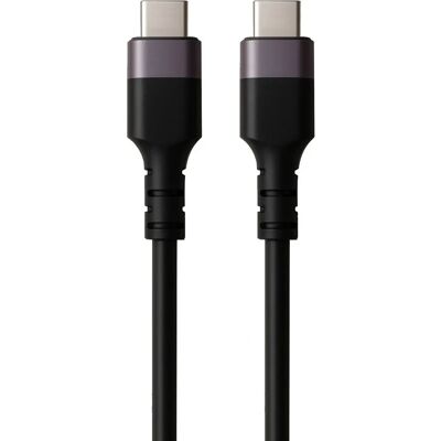 Cabo USB C Ewent EC1096 - 10 Gbps, 60 W, 2m, Preto Cabo USB C Ewent EC1096 - 10 Gbps, 60 W, 2m, Preto