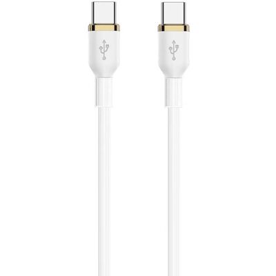 Cabo USB-C Ewent EC1093 - 1m - Branco Cabo USB-C Ewent EC1093 - 1m - Branco