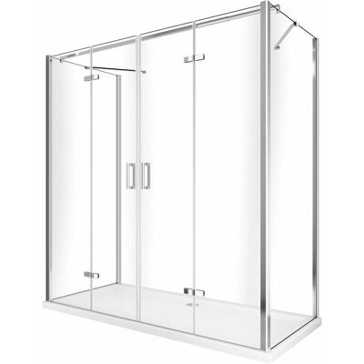Giorgy Box doccia 3 lati pieghevole 62.5-65x118.5-122 cm Giorgy Box doccia 3 lati pieghevole 62.5-65x118.5-122 cm