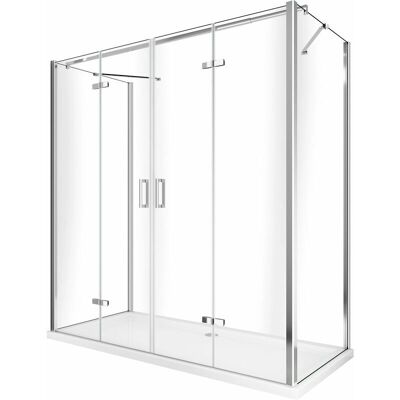Giorgy Cabina de Ducha - Puerta de Cristal Plegable de 3 Lados - Baño Moderno Giorgy Cabina de Ducha - Puerta de Cristal Plegable de 3 Lados - Baño Moderno