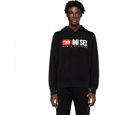Sudadera con Capucha Diesel S-Ginn-Hood-Div Negra Sudadera con Capucha Diesel S-Ginn-Hood-Div Negra