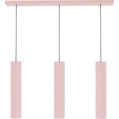 Lampada a sospensione rotonda Lumicom - GU10 - Metallo - Rosa - 70cm x 30cm Lampada a sospensione rotonda Lumicom - GU10 - Metallo - Rosa - 70cm x 30cm