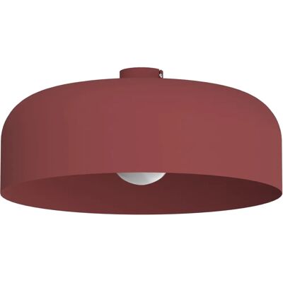 Lumicom Tuzzi Lampada a Soffitto in Pelle di Vacca Rossa - Luce 42W E27 Metallo Lumicom Tuzzi Lampada a Soffitto in Pelle di Vacca Rossa - Luce 42W E27 Metallo
