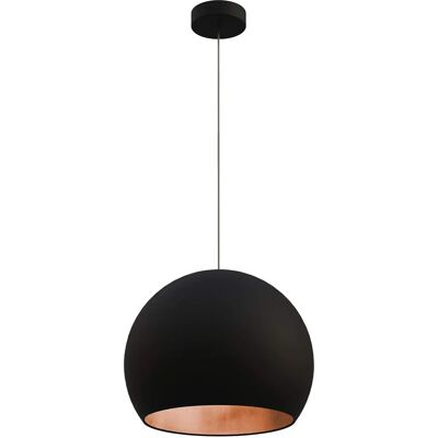 Lumicom Joe Lampada a Sospensione - Sfera in Metallo, 25cm, Nero & Rame Lumicom Joe Lampada a Sospensione - Sfera in Metallo, 25cm, Nero & Rame