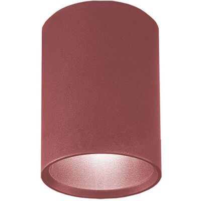 LUMICOM Lampada da Soffitto in Pelle di Vacca Rossa - Metallo LUMICOM Lampada da Soffitto in Pelle di Vacca Rossa - Metallo