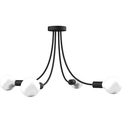 Lampada da Soffitto Classic Lumicom - E27, 42W, Nero, 60cm Lampada da Soffitto Classic Lumicom - E27, 42W, Nero, 60cm