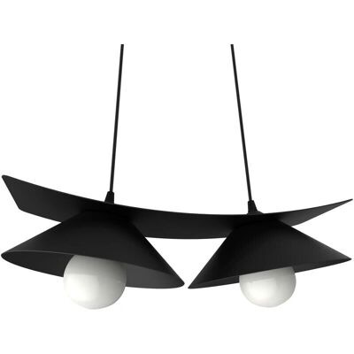 Lumicom Miller Lampada Sospesa - E27 Max 42W Metallo Nero Opaco Lumicom Miller Lampada Sospesa - E27 Max 42W Metallo Nero Opaco