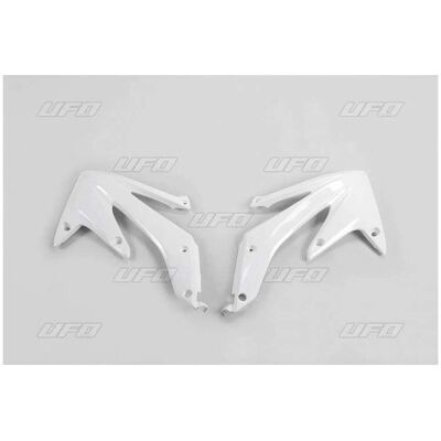 Protection de radiateur UFO Honda CRF 450 R - Blanc - Publicité Protection de radiateur UFO Honda CRF 450 R - Blanc - Publicité