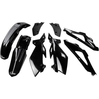 Kit Complet de Plastique Noir Ufo Plast pour Husqvarna CR 125/250 Kit Complet de Plastique Noir Ufo Plast pour Husqvarna CR 125/250