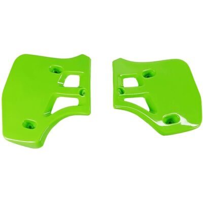 UFO Kawasaki KX Radiator Cover - Green - Protects & Fits Models UFO Kawasaki KX Radiator Cover - Green - Protects & Fits Models