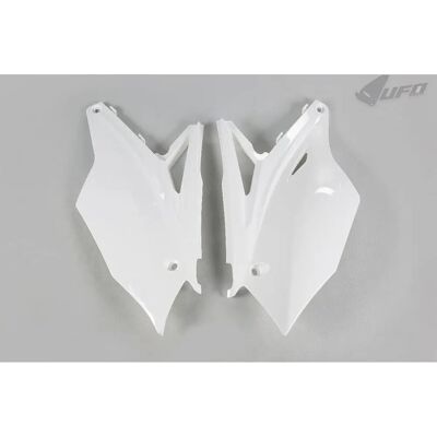 Paneles laterales Ufo Plast Blancos Kawasaki Kxf 450 (2016-2018) - Paneles laterales Paneles laterales Ufo Plast Blancos Kawasaki Kxf 450 (2016-2018) - Paneles laterales