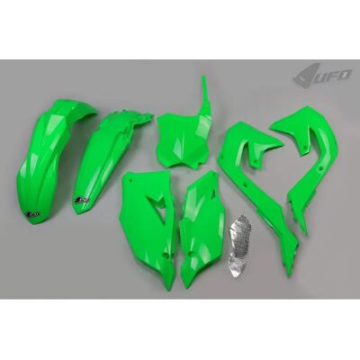 UFO Kawasaki KXF 250 Neon Groen Kunststof Kit - Kunststof Kit UFO Kawasaki KXF 250 Neon Groen Kunststof Kit - Kunststof Kit