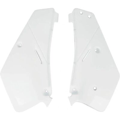 Ufo Plast White Side Panels for Suzuki Rm 80 - Side Panels Ufo Plast White Side Panels for Suzuki Rm 80 - Side Panels