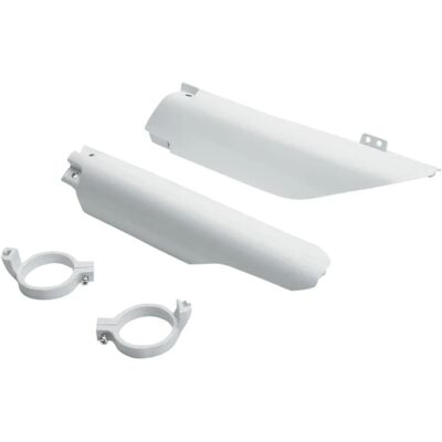 UFO Plast Fork Slider Protectors - White - Motorcycle Accessories UFO Plast Fork Slider Protectors - White - Motorcycle Accessories