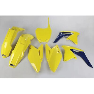 Kit de Plastique UFO Suzuki RMZ 450 Jaune - Kit de Plastique Moto Kit de Plastique UFO Suzuki RMZ 450 Jaune - Kit de Plastique Moto