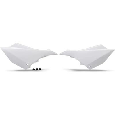 Ufo Yamaha Yz 125 White Side Panels - Motorcycle Side Panels Ufo Yamaha Yz 125 White Side Panels - Motorcycle Side Panels