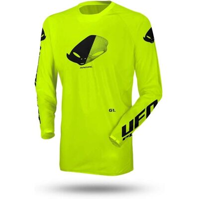 Maglia Ufo Slim Radial Giallo Fluo - Maglia Motocross Maglia Ufo Slim Radial Giallo Fluo - Maglia Motocross