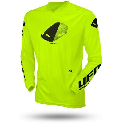 Maglia Motocross UFO Horizon Giallo Fluo - Bambini Maglia Motocross UFO Horizon Giallo Fluo - Bambini