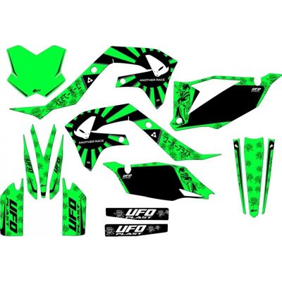 Kit di Autocollanti Kawasaki Kxf 450 Verde Fluorescente - Per Motocross Kit di Autocollanti Kawasaki Kxf 450 Verde Fluorescente - Per Motocross