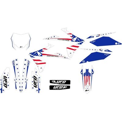 Kit di adesivi Ufo Suzuki RMZ 250 Bianco - Kit di Adesivi Moto Kit di adesivi Ufo Suzuki RMZ 250 Bianco - Kit di Adesivi Moto