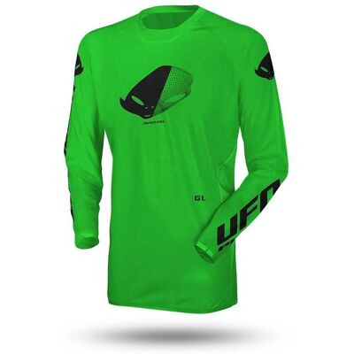 Maglia Moto Cross Verde Fluorescente Slim Fit - Enduro & Motocross Maglia Moto Cross Verde Fluorescente Slim Fit - Enduro & Motocross