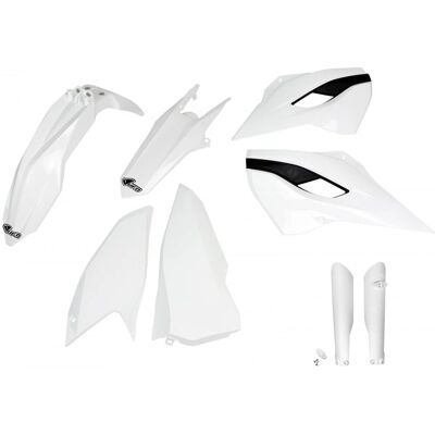 Kit plastiques complet Ufo Husqvarna - Blanc - Kit Plastiques Moto Kit plastiques complet Ufo Husqvarna - Blanc - Kit Plastiques Moto