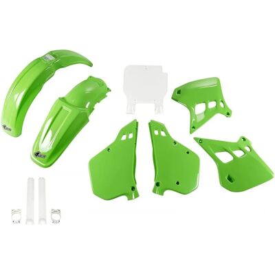 Ufo Kawasaki KX 125 (1990-1991) OEM Kunststoffset Ufo Kawasaki KX 125 (1990-1991) OEM Kunststoffset