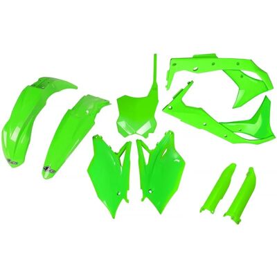 Kit Plastique Vert Néon Kawasaki Kxf 250 2017 - Kit de Plastiques Moto Kit Plastique Vert Néon Kawasaki Kxf 250 2017 - Kit de Plastiques Moto